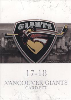 2017-18 Vancouver Giants (WHL) - Autographs #NNO Header Card Front