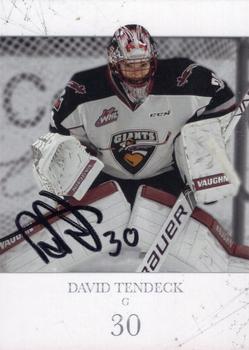 2017-18 Vancouver Giants (WHL) - Autographs #NNO David Tendeck Front
