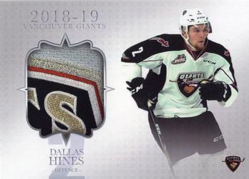 2018-19 Vancouver Giants (WHL) #2 Dallas Hines Front