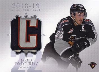 2018-19 Vancouver Giants (WHL) #10 Jared Dmytriw Front