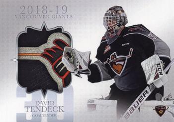 2018-19 Vancouver Giants (WHL) #16 David Tendeck Front