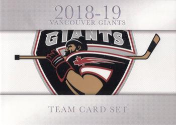 2018-19 Vancouver Giants (WHL) - Autographs #1 Header Card Front