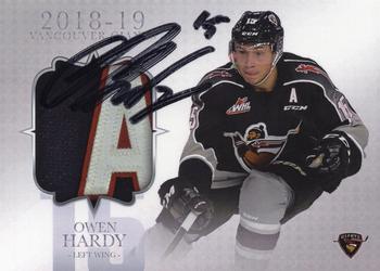 2018-19 Vancouver Giants (WHL) - Autographs #5 Owen Hardy Front