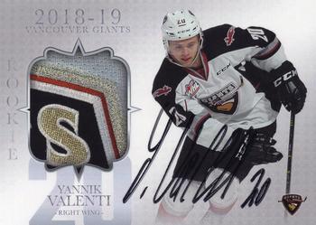 2018-19 Vancouver Giants (WHL) - Autographs #8 Yannik Valenti Front