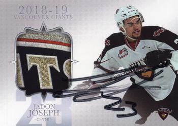 2018-19 Vancouver Giants (WHL) - Autographs #11 Jadon Joseph Front