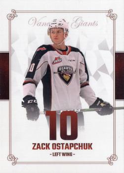 2019-20 Vancouver Giants (WHL) #3 Zack Ostapchuk Front
