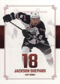 2019-20 Vancouver Giants (WHL) #9 Jackson Shepard Front