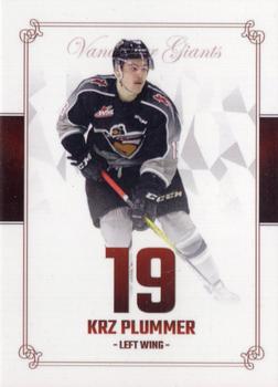 2019-20 Vancouver Giants (WHL) #10 Krz Plummer Front
