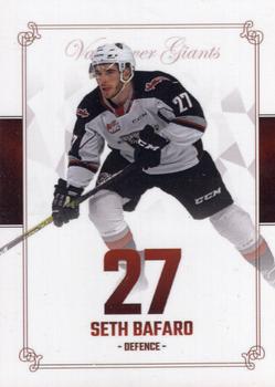 2019-20 Vancouver Giants (WHL) #18 Seth Barfaro Front