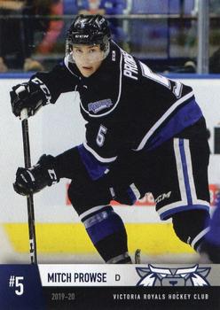 2019-20 Victoria Royals (WHL) #NNO Mitchell Prowse Front