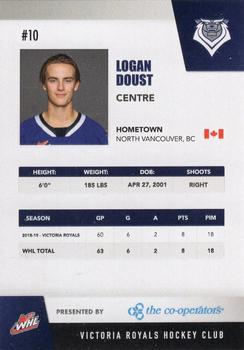 2019-20 Victoria Royals (WHL) #NNO Logan Doust Back