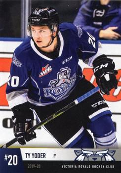 2019-20 Victoria Royals (WHL) #NNO Ty Yoder Front