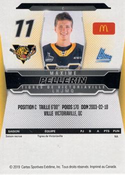 2019-20 Extreme Victoriaville Tigres (QMJHL) #5 Maxime Pellerin Back