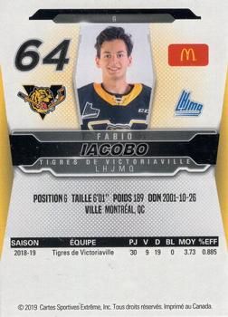 2019-20 Extreme Victoriaville Tigres (QMJHL) #17 Fabio Iacobo Back