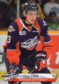 2018-19 Choice Windsor Spitfires (OHL) #13 Grayson Ladd Front