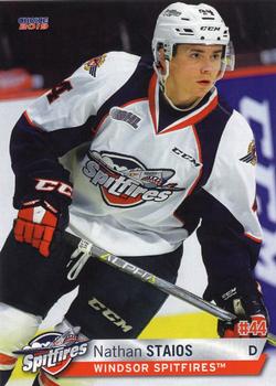 2018-19 Choice Windsor Spitfires (OHL) #18 Nathan Staios Front