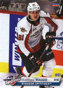 2019-20 Choice Windsor Spitfires (OHL) #18 Matthew Maggio Front