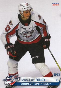 2019-20 Choice Windsor Spitfires (OHL) #21 Jean-Luc Foudy Front