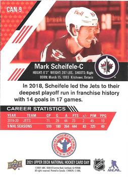 2021 Upper Deck National Hockey Card Day Canada #CAN-9 Mark Scheifele Back