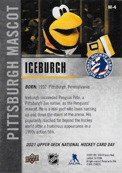 2021 Upper Deck National Hockey Card Day USA - Mascots #M-4 Iceburgh Back