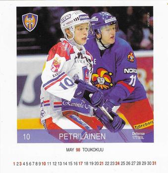 1997-98 Finnish Adbox Hockey-Box #JAN10 Pasi Petriläinen Front