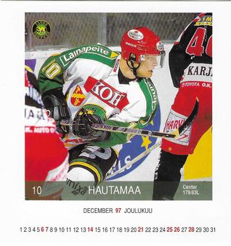 1997-98 Finnish Adbox Hockey-Box #FEB3 Juha Hautamaa Front