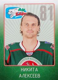2011-12 Sereal KHL Stickers #AKB-30 Nikita Alexeev Front