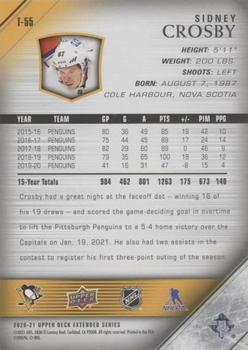 2020-21 Upper Deck - 2005-06 Upper Deck Tribute Electric Ice Achievement #T-55 Sidney Crosby Back