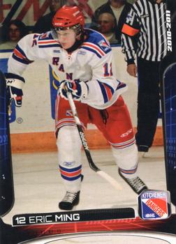 2010-11 Extreme Kitchener Rangers (OHL) #3 Eric Ming Front
