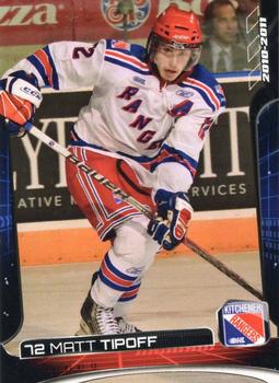 2010-11 Extreme Kitchener Rangers (OHL) #16 Matthew Tipoff Front