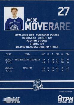 2016-17 Mississauga Steelheads (OHL) #NNO Jacob Moverare Back