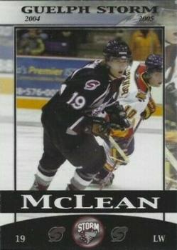 2004-05 M&T Printing Guelph Storm (OHL) #15 Mike McLean Front