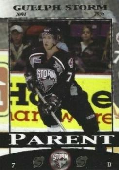 2004-05 M&T Printing Guelph Storm (OHL) #19 Ryan Parent Front