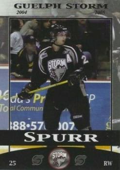 2004-05 M&T Printing Guelph Storm (OHL) #21 Kyle Spurr Front