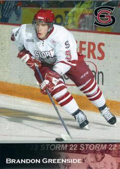 2007-08 M&T Printing Guelph Storm (OHL) #A-10 Brandon Greenside Front