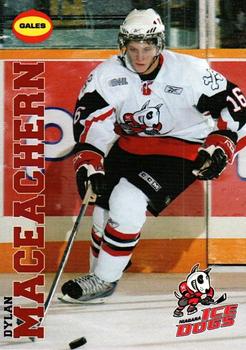 2007-08 Gales Niagara IceDogs (OHL) #13 Dylan MacEachern Front