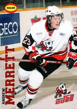 2007-08 Gales Niagara IceDogs (OHL) #16 Andrew Merrett Front