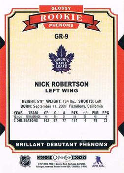 2020-21 O-Pee-Chee - Glossy Rookie Phenoms #GR-9 Nick Robertson Back