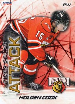 2013-14 Choice Owen Sound Attack (OHL) #5 Holden Cook Front