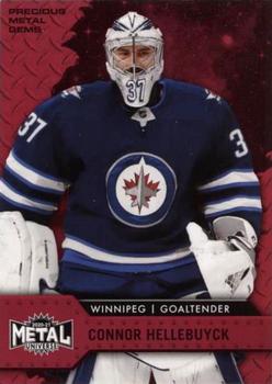 2020-21 SkyBox Metal Universe - Precious Metal Gems Red #37 Connor Hellebuyck Front