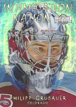 2020-21 SkyBox Metal Universe - Intimidation Nation #IN-7 Philipp Grubauer Front