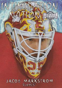 2020-21 SkyBox Metal Universe - Intimidation Nation #IN-16 Jacob Markstrom Front