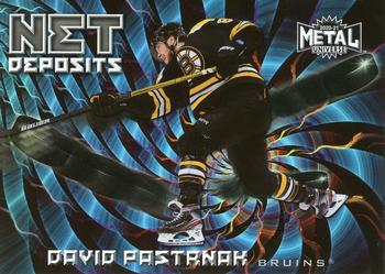 2020-21 SkyBox Metal Universe - Net Deposits #ND-17 David Pastrnak Front