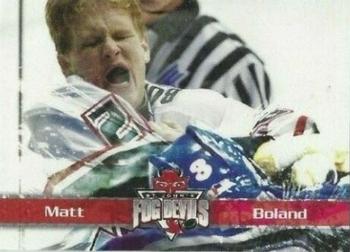 2007-08 St. John's Fog Devils (QMJHL) #NNO Matt Boland Front