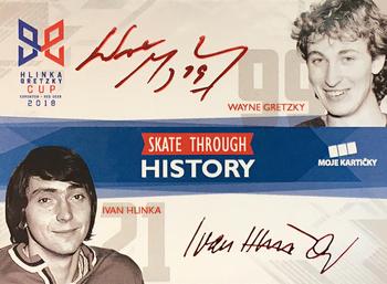 2018-19 Moje karticky Czech Ice Hockey Team - Hlinka Gretzky Cup 2018 Skate Through History #HG Ivan Hlinka / Wayne Gretzky Front