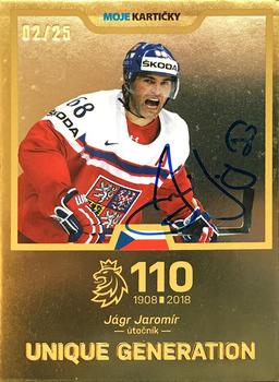 2018-19 Moje karticky Czech Ice Hockey Team - Unique Generation Autograph #5 Jaromir Jagr Front