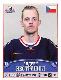 2017-18 Panini KHL Stickers #295 Andrej Nestrasil Front