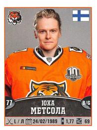 2017-18 Panini KHL Stickers #338 Juha Metsola Front