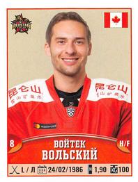 2017-18 Panini KHL Stickers #367 Wojtek Wolski Front