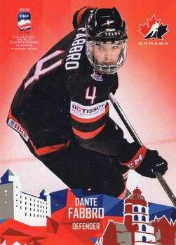 2019 Taiga IIHF World Championship Team Canada #CAN19/04 Dante Fabbro Front